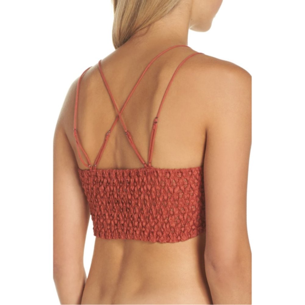 Last One! Free People Adella Bralette in Copper - Picture 5 of 9